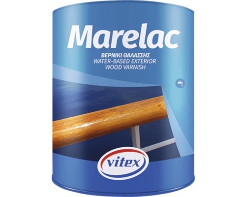 Lak na dřevo Vitex Marelac, lesk na vodní bázy 2,5l Plechovka vodou ředitelného laku na dřevo Marelac