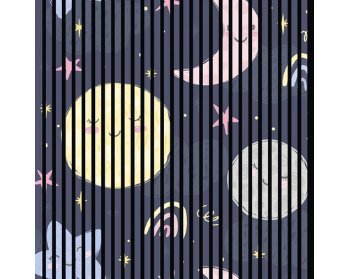 Designový akustický panel DIGI06R 1133x19x1195mm Ilustrace s hvězdami a měsíci