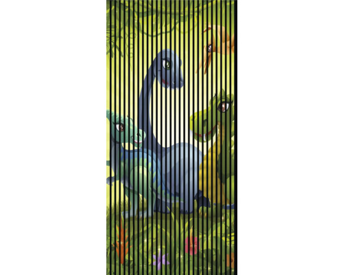 Designový akustický panel DIGI06O 1133x19x2400mm Dekorativní dinosauří motiv do dětského pokoje
