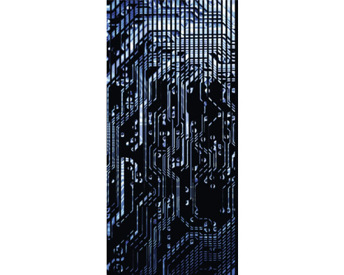 Designový akustický panel DIGI06G 1133x19x2400mm Obrázek elektronické desky plošných spojů