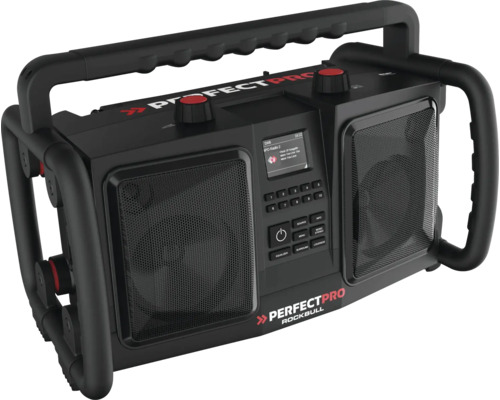 Stavební rádio s digitálním rádiem, USB a AUX připojením