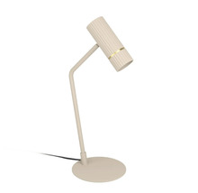 Stolní lampa s kulatou základnou a válcovou hlavou