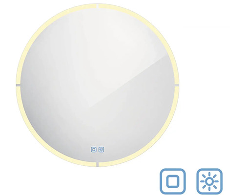 LED Kuleté zrcadlo s osvětlením Nimco ZP 24000 Ø 80 cm IP 44