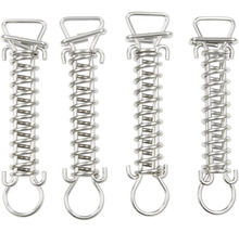 Čtyři pružinové závlačky z kovu