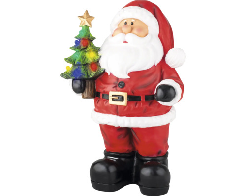 Vánoční figurka santy s LED diodami Figurka Santa Clause s vánočním stromkem