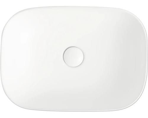 Keramické umyvadlo na desku, obdélníkové se zaoblenými rohy