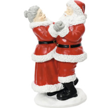 Figurka Santa Clause a paní Clausové tančících