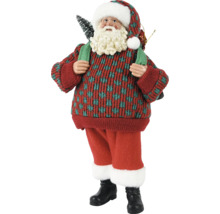 Dekorativní Santa Claus s pytlem a stromem pro slavnostní dekorace