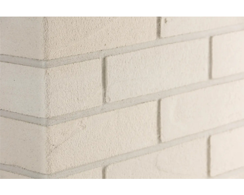Elabrick obkladový kámen roh Rhodos 24 x 7,1 cm Detailní záběr zdi z cihel s maltou