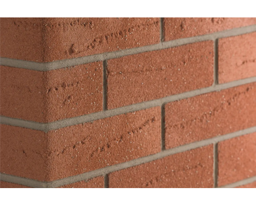 Obkladový pásek rohový Elastolith SAHARA 24x7,1 cm červený Detail cihlové zdi