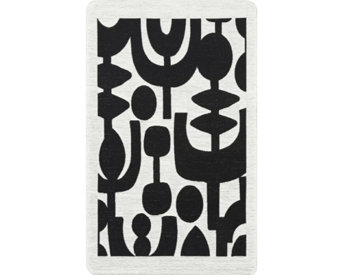Kusový koberec Bakero Arya Neo z recyklované bavlny 07 white/black 75 × 120 cm Kusový koberec Bakero Arya Neo z recyklované bavlny 07 white/black 75 × 120 cm