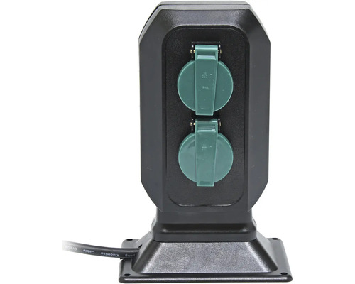 Zásuvkový sloupek se dvěma zásuvkami pro venkovní použití