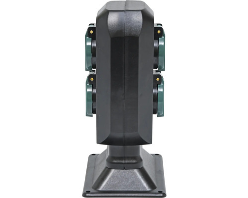 Odpuzovač zvířat se čtyřmi ultrazvukovými reproduktory na podstavci