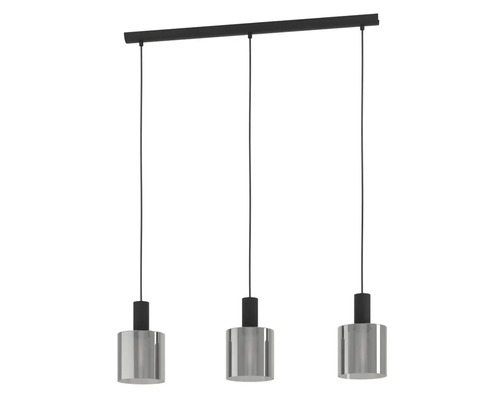 Závěsná lampa se třemi cylindrickými stínidly