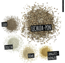 LECHUZA-PON pěstební substrát s lávou, zeolitem, pemzou a dlouhodobým hnojivem