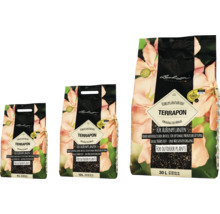 Tři balení substrátu pro rostliny Lechuza Terrapon pro venkovní rostliny v různých velikostech