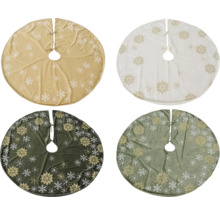 Různé vánoční stromky s motivem sněhových vloček