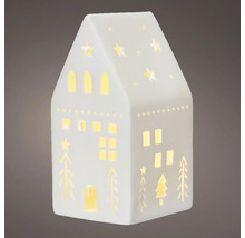 Dekorativní keramické domovní světlo s vyraženými hvězdami a stromy