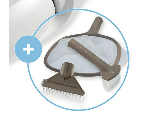 Sada na čištění bazénu se síťkou, kartáčem a vysavačem