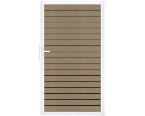 Branka GroJa Rhombus Dveře s vodorovnými dřevěnými panely a bílým rámem