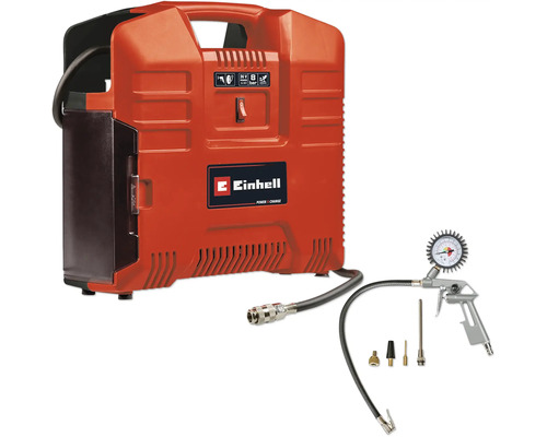 Aku kompresor Einhell TE-AC 36/8 Li OF Set 18V bez aku a nabíječky, 4020440 Akumulátorový kompresor Einhell s manometrem a příslušenstvím