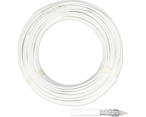 Kabel KOAX SD 90 1x1,0mm² bílý 25m