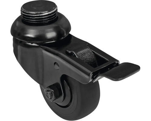 Otočné kolečko s brzdou a závitovým kolíkem