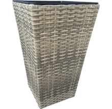 Květináč umělý ratan Lafiora Wicker 30 x 30 x 50 cm hnědo-béžový