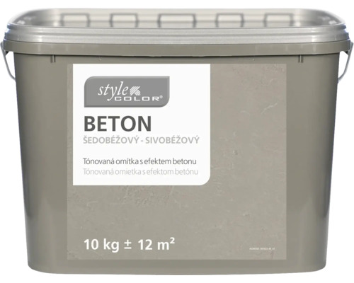 Vnitřní omítka s optikou betonu StyleColor Beton 10 kg šedobéžový