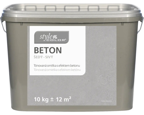 Vnitřní omítka s optikou betonu StyleColor Beton 10 kg šedý