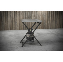 Kempingový vařič se stolní deskou a plynovou lahví