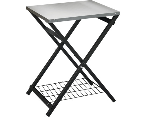 Skládací stolek s odkládací mřížkou