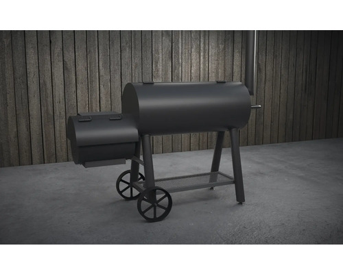 Grilovací vozík s kolečky a úložným prostorem