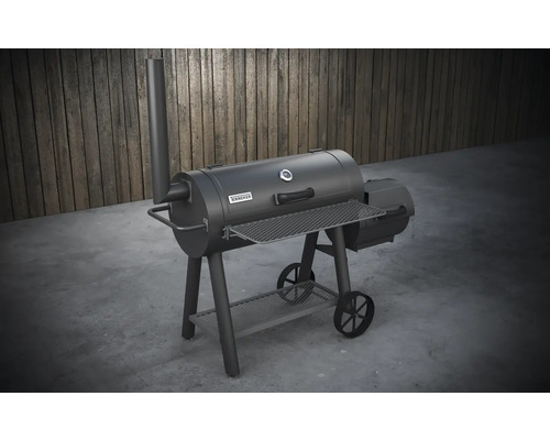 Gril na uzení s udicí komorou a odkládací plochou