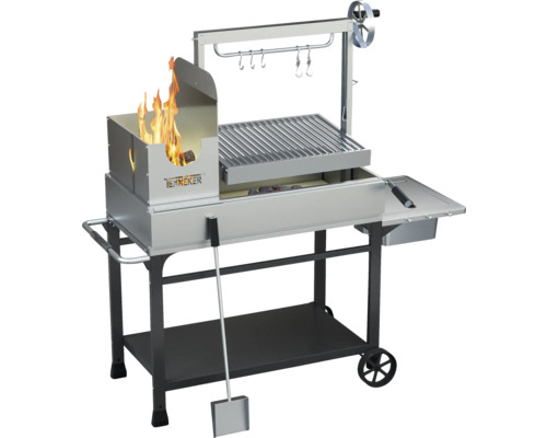 Gril Tenkoker s ohništěm a grilovacím roštem