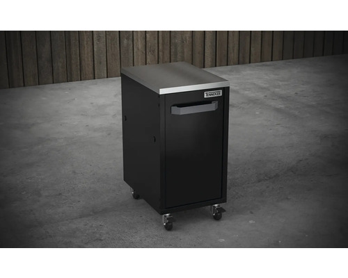 Pojízdný kontejner s nerezovou deskou pro dílnu a garáž