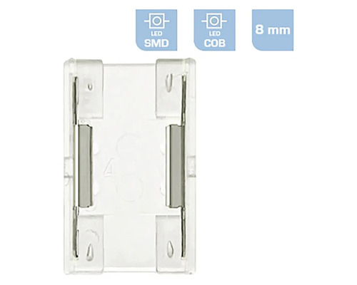 Držák LED pásku pro SMD a COB světelné zdroje o šířce 8 milimetrů