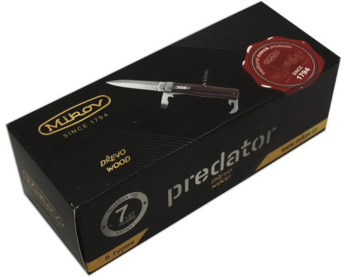 Vystřelovací nůž Mikov Predator v balení