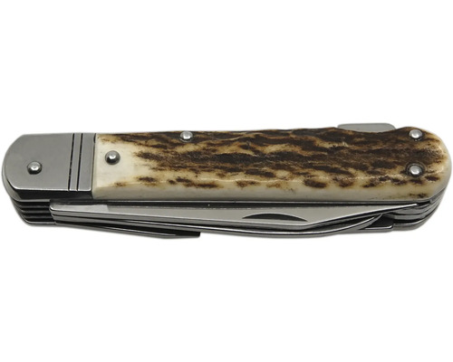 Kapesní nůž s rukojetí z jeleního parohu