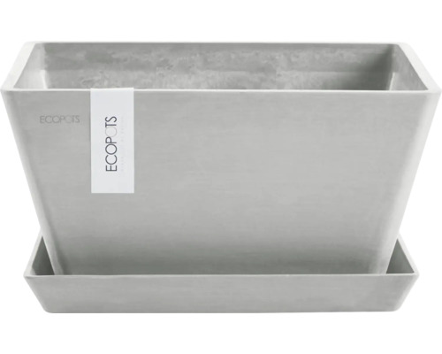 Hranatý květináč s podšálkem