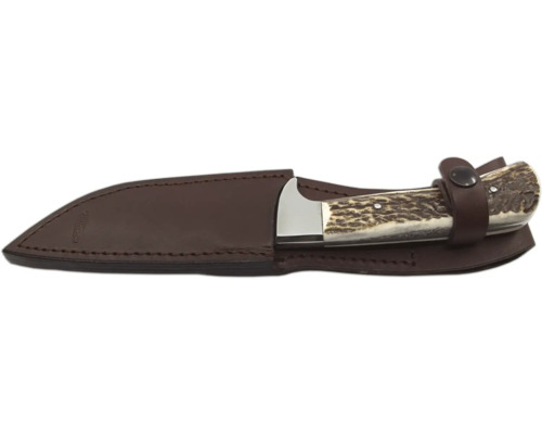 Lovecký nůž s koženým pouzdrem