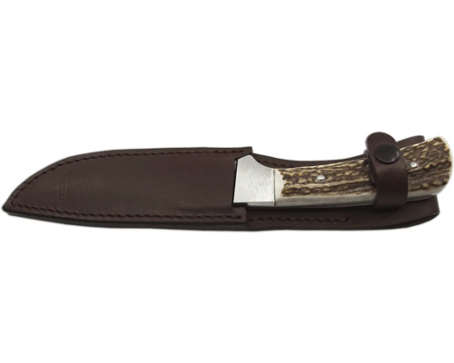 Lovecký nůž s koženým pouzdrem