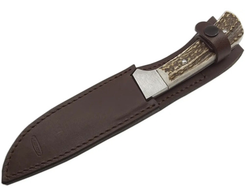Lovecký nůž s koženým pouzdrem