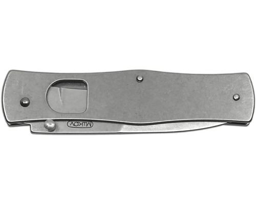 Nůž s jednou rukou z oceli s logem Mikov