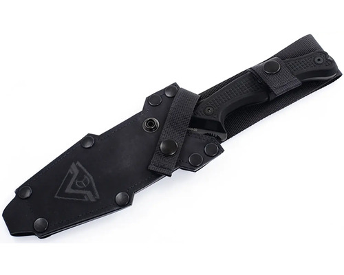 Černý nůž s pouzdrem