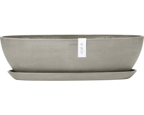 Oválný květináč s podšálkem