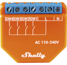 Spínač Shelly pro domácí automatizaci se střídavým proudem 110 až 240 V