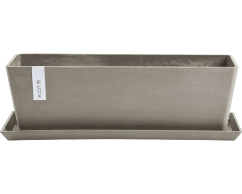 Obdélníkový květináč s podšálkem