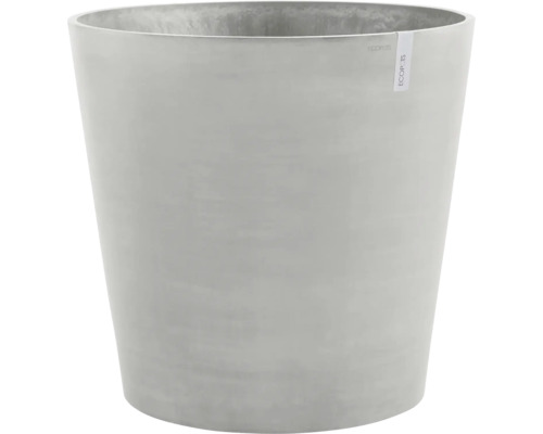 Květináč Ecopots Amsterdam plastový Ø 95,2 cm 100,2 x 100,2 x 88,7 cm šedobílý Šedý plastový květináč
