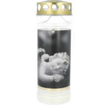 Hřbitovní svíčka s motivem anděla